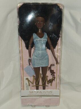 Naturalistas 11-inch Liya Fashion Doll and Accessories with 4C Textured Hair New